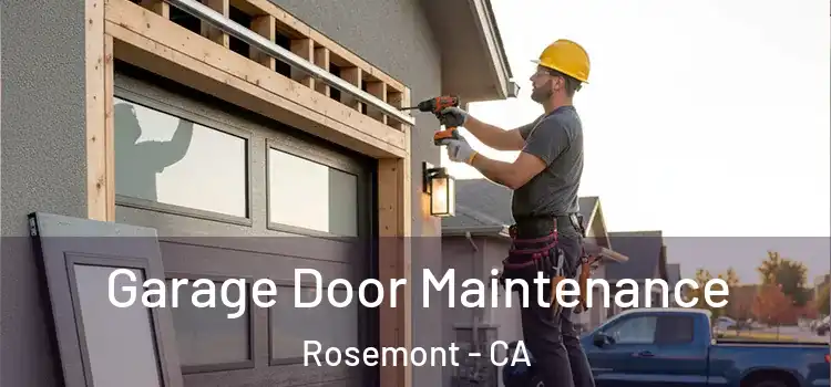 Garage Door Maintenance Rosemont - CA