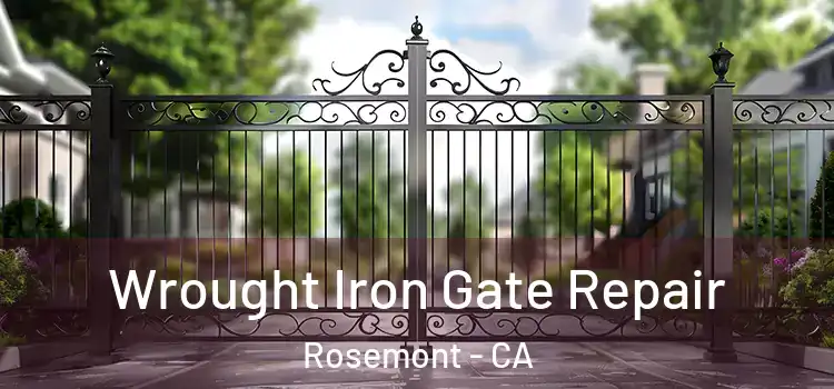 Wrought Iron Gate Repair Rosemont - CA
